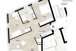 Exklusive 3-Zimmer-Wohnung mit moderner Raumaufteilung und Süd-Westloggia – Happelstraße 43, 74074 Heilbronn, Heilbronn – Vorschaubild 17
