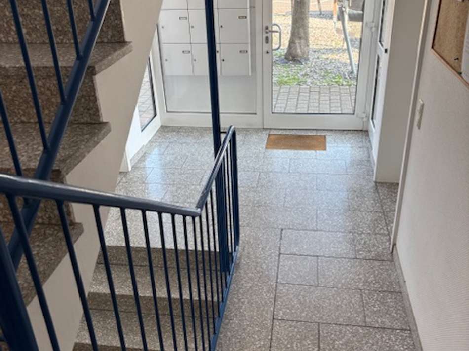 Blick zum Hauseingang