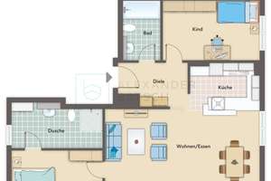 Neubau Penthouse Wohnung mit großer Dachterrasse zum Kauf *provisionsfrei* – Die vollständige Adresse der Immobilie erhältst du vom Anbieter., 80999 Untermenzing, München – Vorschaubild 22