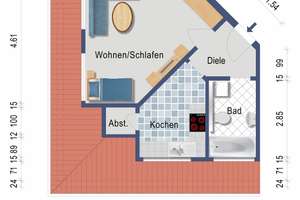 Attraktive Dachgeschosswohnung für Kapitalanleger  – Die vollständige Adresse der Immobilie erhältst du vom Anbieter., 45128 Südviertel, Essen – Vorschaubild 10