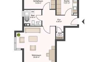 Stilvolle 2 Zimmer-Wohnung mit Tiefgaragenstellplatz in gepflegter Wohnanlage – Die vollständige Adresse der Immobilie erhältst du vom Anbieter., 21465 Wentorf bei Hamburg – Vorschaubild 13