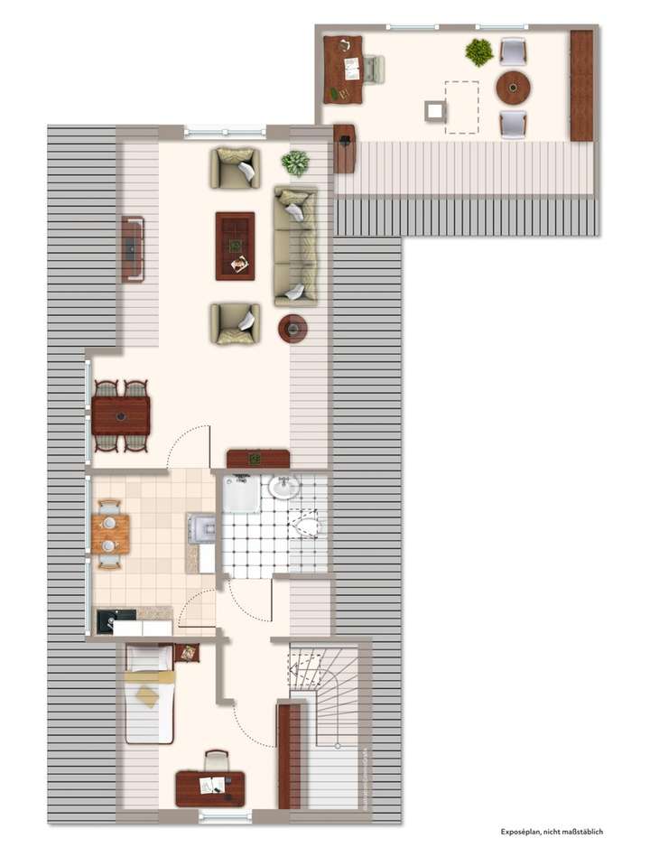 Grundrissbeispiel Dachgeschoss