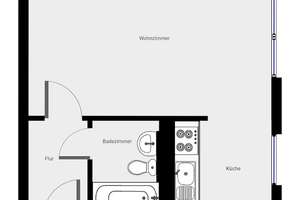 Einziehen und wohlfühlen***Gemütliche 1-Zimmer-Wohnung mit Wannenbad! – An der Kotsche 29, 4207 Lausen-Grünau, Leipzig – Vorschaubild 11
