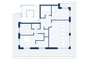 RESERVIERT! D16: Penthouse mit 4 Zimmern und dreiseitigen Terrassen – Villenstraße 4, 53129 Dottendorf, Bonn – Vorschaubild 3
