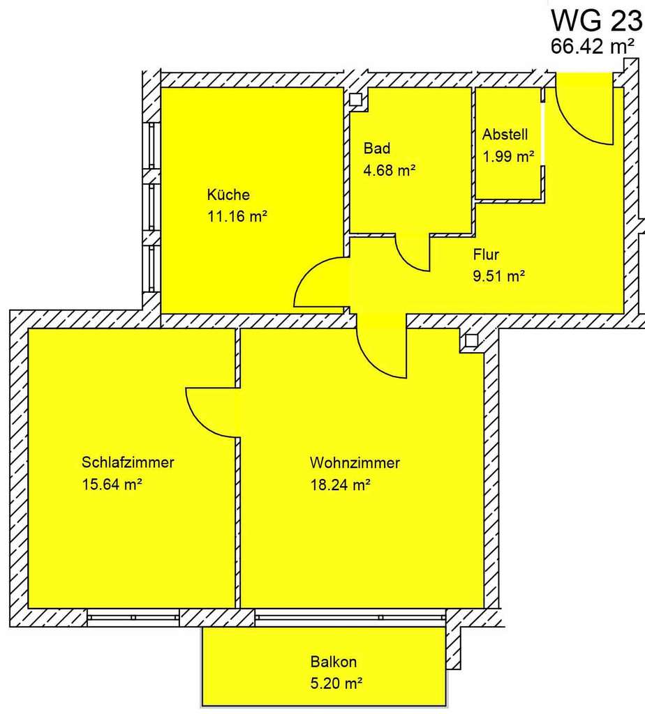 Immobilie in Bensheim - Provisionsfrei! Leerstehende 2-Zi.-Wohnung mit Wohnküche, Balkon & Aufzug, Stellplatzoption, Toplage - Bild 1
