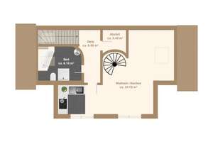 Maisonette-Wohnung mit Loft-Charakter Loggia und 107 m² Tiefgarage in Dresden-Bühlau! – Die vollständige Adresse der Immobilie erhältst du vom Anbieter., 1324 Bühlau/Weißer Hirsch, Dresden – Vorschaubild 14