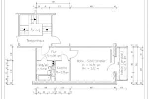1-Raum-Wohnung mit Balkon auf dem Kapellenberg – Stollberger Str. 66d, 9119 Kapellenberg, Chemnitz – Vorschaubild 2