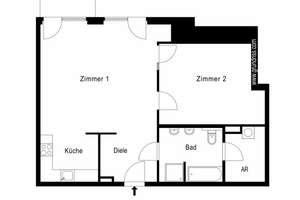 Kreative 2 Zimmer mit exklusiver Terrasse-Provisionsfrei – Platz des 4. Juli 8, 14167 Lichterfelde, Berlin – Vorschaubild 10