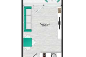 *RESERVIERT* OlyDorf: Ordentlich verm. App. mit Loggia, 32 m², hoch gelegen, ruhige Westseite! – Helene-Mayer-Ring 12, 80809 Am Riesenfeld, München – Vorschaubild 8