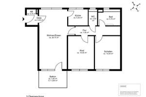 Moderne 3-Zimmer-Wohnung mit großem Balkon in 
Bogenhausen – Die vollständige Adresse der Immobilie erhältst du vom Anbieter., 81925 Oberföhring, München – Vorschaubild 9