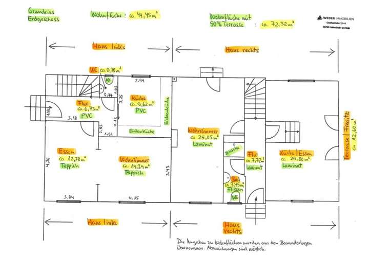 Grundriss Erdgeschoss