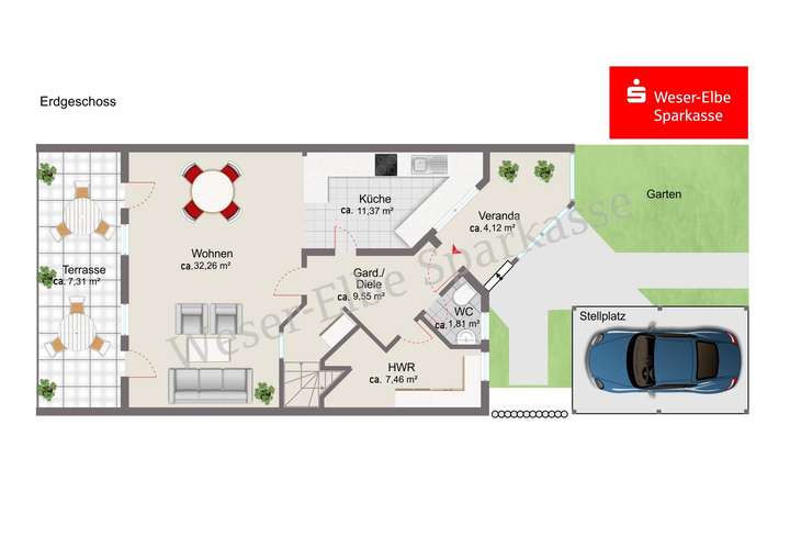 Erdgeschoss Grundriss