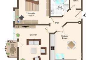 2‑Zimmer‑DG‑Wohnung in Toplage: ruhig, zentral, seenah – Die vollständige Adresse der Immobilie erhältst du vom Anbieter., 86911 Dießen am Ammersee – Vorschaubild 8