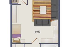 Gemütliche 1-Zimmer-Wohnung mit Balkon in Groß Buchholz!!! – Steimbker Hof 9, 30625 Heideviertel, Hannover – Vorschaubild 8