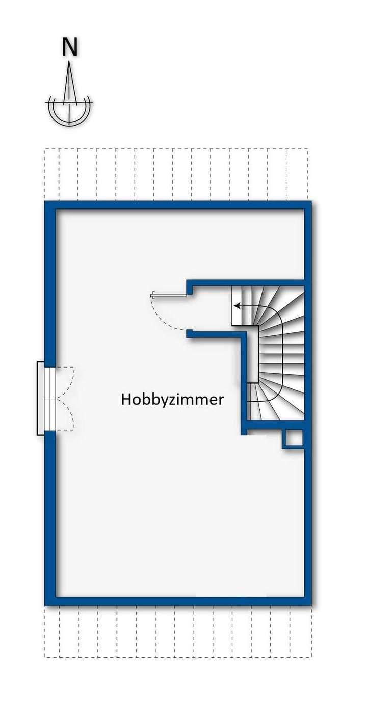 Grundrissskizze Spitzboden