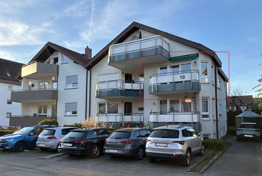 Immobilie in Renningen - Lichtdurchflutete 2-Zimmer-Wohnung mit Südbalkon & Stellplatz in ruhiger Lage - Bild 3