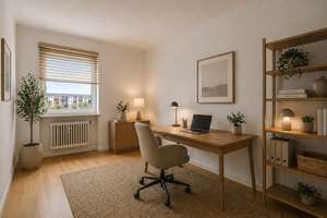 Nicht aufwendig zu renovieren: 3-Zimmer-Wohnung mit Balkon und eigenem Garagenplatz – Die vollständige Adresse der Immobilie erhältst du vom Anbieter., 80939 Freimann, München – Vorschaubild 6