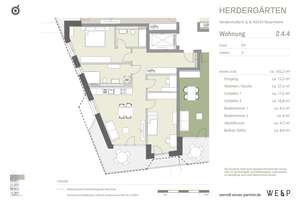 3-Zimmer-Neubauwohnung mit ca. 102 m², traumhaftem Bergblick, Süd-West-Ausrichtung und Einbauküche – Die vollständige Adresse der Immobilie erhältst du vom Anbieter., 83024 Nord, Rosenheim – Vorschaubild 2