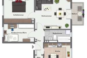 Geräumige 2 1/2-Zimmer-Wohnung mit Balkon in ruhiger Wohnlage von Hamburg-Eidelstedt – Die vollständige Adresse der Immobilie erhältst du vom Anbieter., 22523 Eidelstedt, Hamburg – Vorschaubild 22