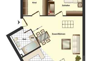Attraktive 3-Zimmer-Maisonettewohnung mit Balkon und Tiefgaragenstellplatz (Provisionsfrei) – Kreuzbergstr. 50, 74564 Crailsheim – Vorschaubild 2