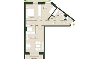 Offene Besichtigung diesen Samstag! EG-Wohnung u.a. mit zwei Terrassen, zwei Bädern, Garten und EBK – Hämmerlingstraße 138, 12555 Köpenick, Berlin – Vorschaubild 2