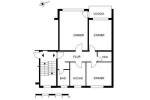 Zuhause fühlen: weitläufige 3-Zimmer-Wohnung mit Balkon – Kopernikusstr. 26, 28357 Lehesterdeich, Bremen – Vorschaubild 2