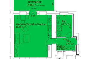 Stilvolle 1-Raum-Souterrain-Wohnung in historischem Gebäude mit Fußbodenheizung & großer Terrasse – 39112 Sudenburg, Magdeburg – Vorschaubild 17