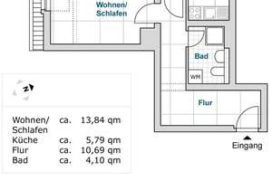 Praktische 1-Raum-Wohnung in ruhiger Lage Dresden-Cotta! Bilder folgen – Zöllmener Str. 48, 1157 Cotta (Stadtteil), Dresden – Vorschaubild 2