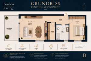 Neubau Penthouse | spektakulärer Weitblick ins Grüne trotz zentraler Stadtlage| 2-Zimmer | Erstbezug – Hagsfelder Allee 17, 76131 Oststadt, Karlsruhe – Vorschaubild 2