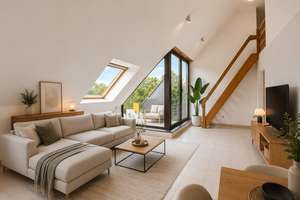 Hollenders Immobilien: Bezugsfreie Dachgeschosswohnung mit Dachterrasse, Schlafempore und Stellplatz – 50968 Raderthal, Köln – Vorschaubild 5