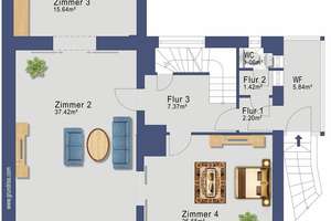 Attratives Landhaus am Rüdesheimer Platz - Denkmalgeschützte DHH – Die vollständige Adresse der Immobilie erhältst du vom Anbieter., 14197 Wilmersdorf, Berlin – Vorschaubild 16