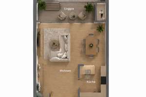 Erstbezug nach Sanierung! 2-Zimmer-Wohnung mit Loggia, Terrasse und eigenem 50 m² Garten – Die vollständige Adresse der Immobilie erhältst du vom Anbieter., 40627 Unterbach, Düsseldorf – Vorschaubild 18