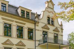 Schicke 3-Raum-Eigentumswohnung in sanierter Jugendstilvilla mit Blick über Dresden – Die vollständige Adresse der Immobilie erhältst du vom Anbieter., 1326 Loschwitz/Wachwitz, Dresden – Vorschaubild 2