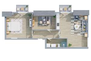 A+ Neubau-Wohnungen in Scharbeutz, 1,5 bis 4 Zimmer, 45 bis 140m2, Terrasse/Balkon – Kammerweg 2a, 23683 Scharbeutz – Vorschaubild 12