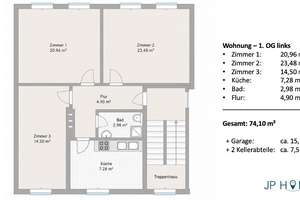 Altbau-Charme in Rudow: 3 Zimmer, 2,84m Deckenhöhe & eigene Garage – Top-Anbindung dank U7 – Die vollständige Adresse der Immobilie erhältst du vom Anbieter., 12355 Rudow, Berlin – Vorschaubild 12