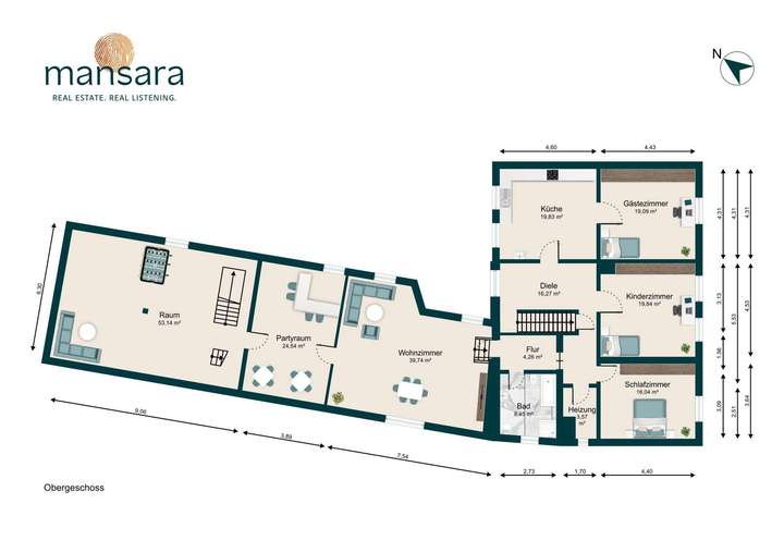 Grundriss Obergeschoss