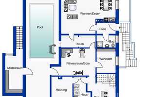 BUNGALOW MIT GROßEM GARTEN! Schwimmbad, Kamin und barrierefreier Zugang – Hochtaunuskreis – Vorschaubild 32