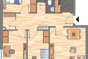 Schöne 4-Zimmer-Wohnung in Kiel Mettenhof – Jütlandring 16, 24109 Mettenhof, Kiel – Vorschaubild 4