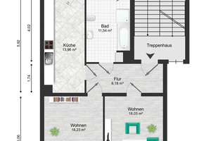 Balkon und Garten: Geräumige 2RW mit EBK, Abstellkammer und Keller! | Zentrumsnahe aber Ruhige Lage! – Clara-Wieck-Straße 48, 4347 Schönefeld-Abtnaundorf, Leipzig – Vorschaubild 16