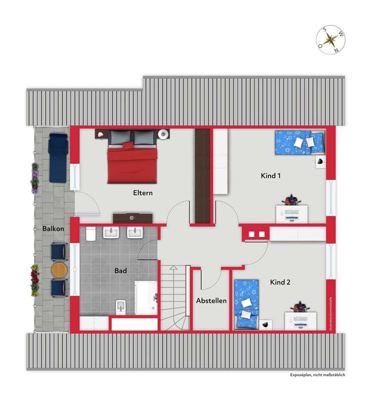 Grundriss Dachgeschoss