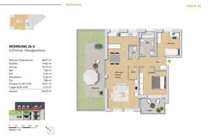 ***3 Zi. Neubauwohnung im 1.OG, WE 2b-3 mit sehr großer Terrasse + Balkon zu verkaufen*** – Pfinztalstr. 2b, 76227 Durlach, Karlsruhe – Vorschaubild 22