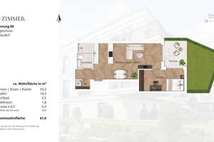 Neubau Gartenwohnung mit 2-Zimmern im Kö-Karree - nur 80m von der Königsallee entfernt – Talstraße 11, 40217 Friedrichstadt, Düsseldorf – Vorschaubild 13
