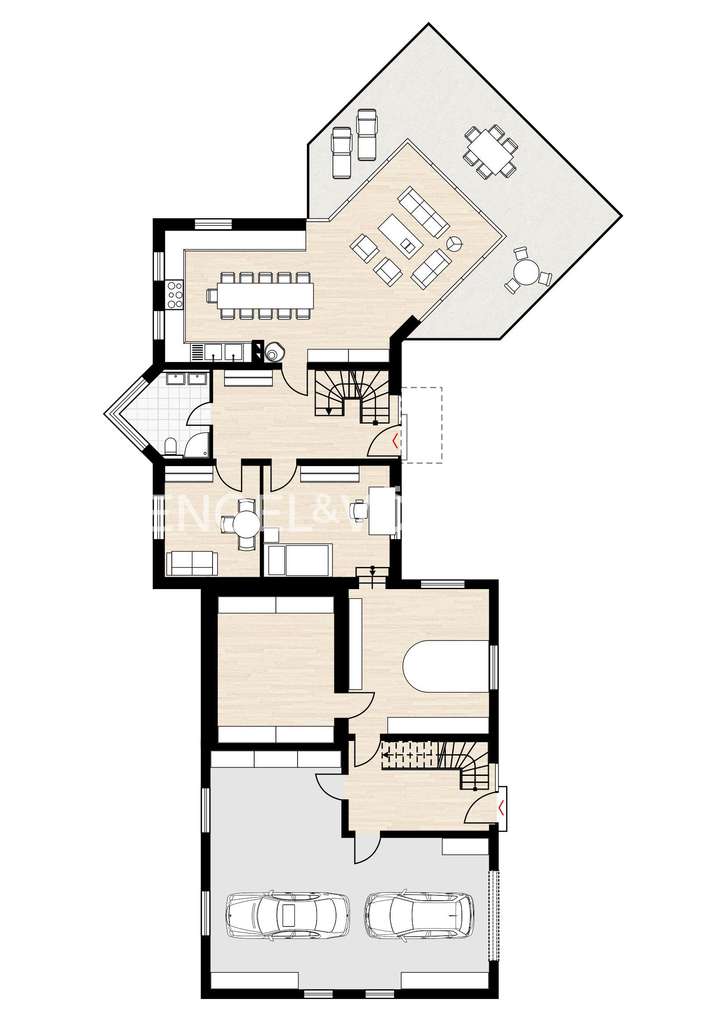 Erdgeschoss Haupthaus