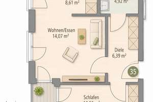 **Betreutes und barrierefreies Wohnen am Himmelweiher** Hochwertige 2 ZKB–Wohnung in begehrter Lage – Philipp-Scheidemann-Straße 1a, 86199 Göggingen-Ost, Augsburg – Vorschaubild 28