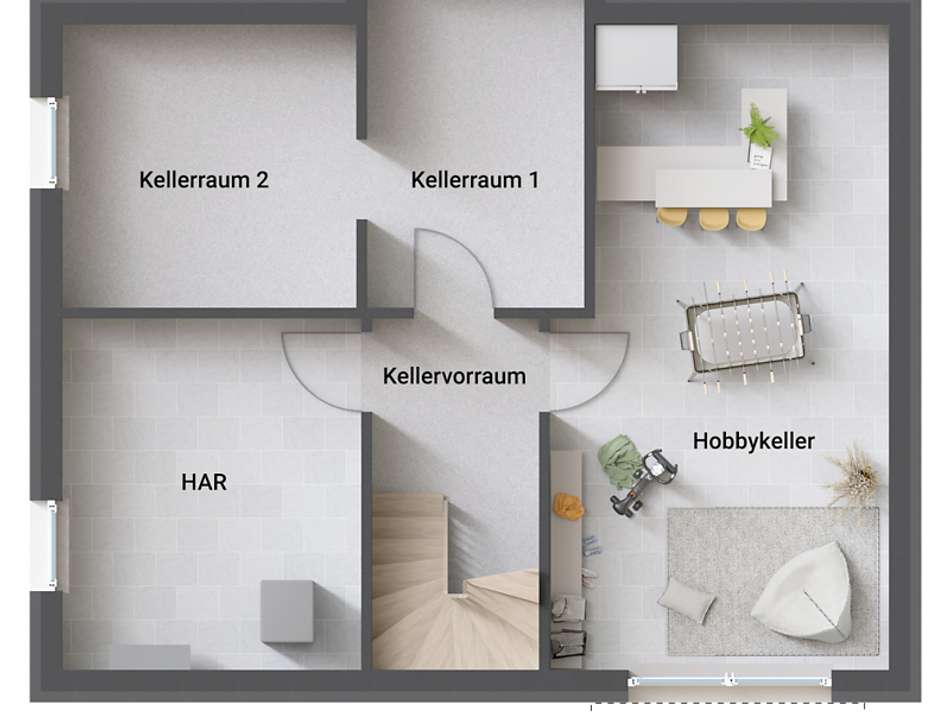 Beispiel SW Wohnkeller