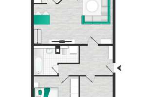 Dachgeschosswohnung mit Blick ins Grüne und Stellplatz! – Die vollständige Adresse der Immobilie erhältst du vom Anbieter., 40595 Hellerhof, Düsseldorf – Vorschaubild 15