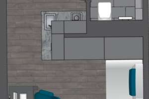 Zentrale Lage, ruhiges City-Apartment: Ideal für Studenten – Karlstraße 57, 64285 Mitte, Darmstadt – Vorschaubild 2