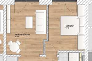 KfW 40 QNG: 150.000 € Förderkredit - 2 Zimmer OG Wohnung – Wasserturmstraße 3-5, 85748 Garching bei München – Vorschaubild 2