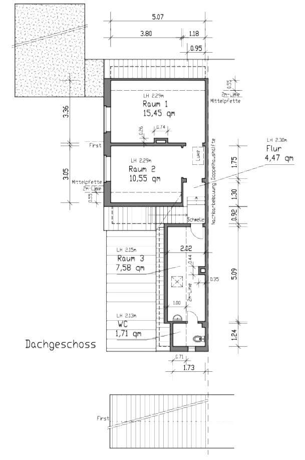 Grundriss Dachgeschoss