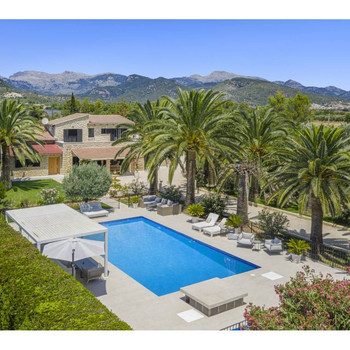 Finca mit Gästehaus und Tramuntana-Blick in Binissalem